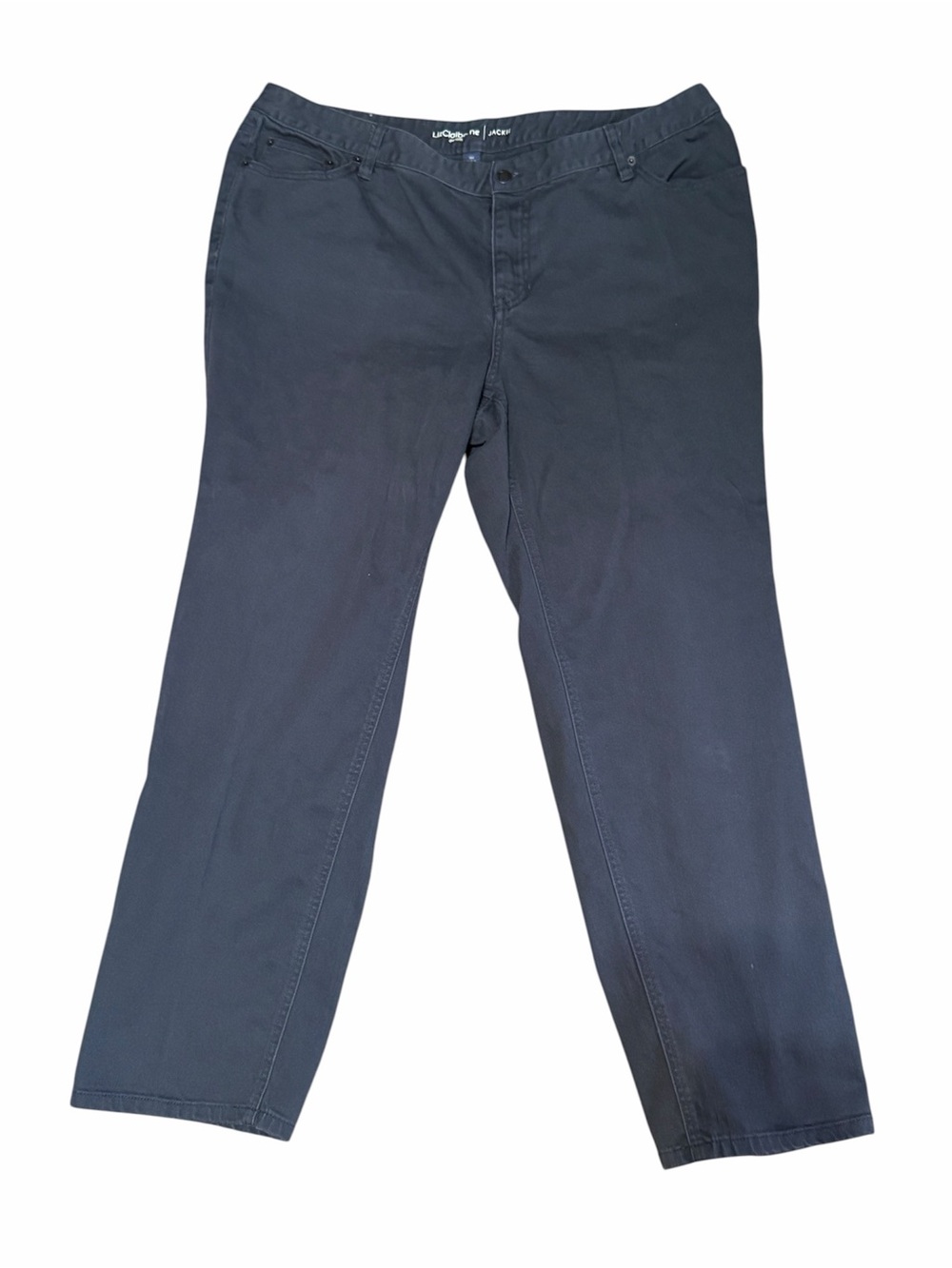 Liz Claiborne Women Straight Leg Jeans in Dark Navy